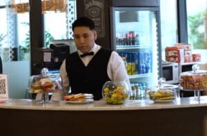 cristian nuestro barista en the senior home