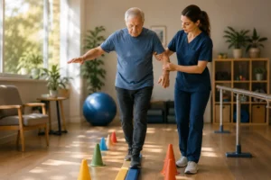 Prevención de caídas en adultos mayores el rol de la kinesiología geriátrica en The Senior Group